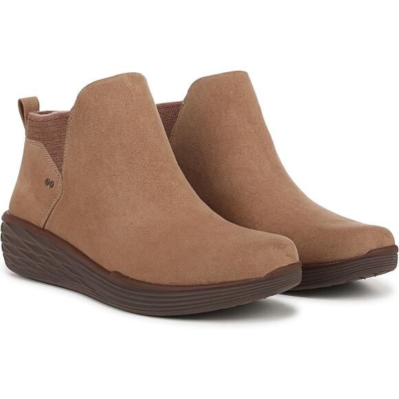 Ryka Women's 9M Walnut Brown Noelle 3 Weatherproof Ankle Bootie Pull On LB13-11 - Picture 1 of 7